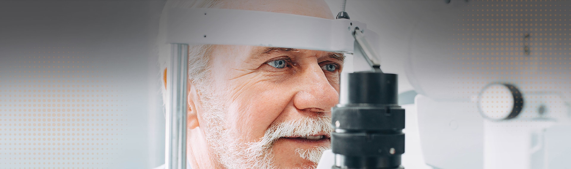 mature man getting an eye exam